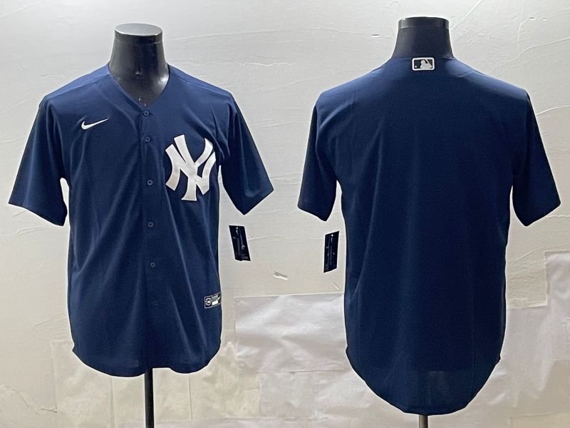 Men New York Yankees Blank Black Game 2025 Nike MLB Jersey style 1->new york yankees->MLB Jersey